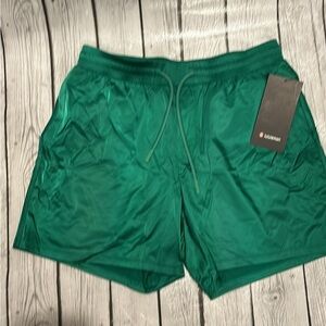 lululemon athletica Emerald Athletic Shorts stretch satin nylon size medium
